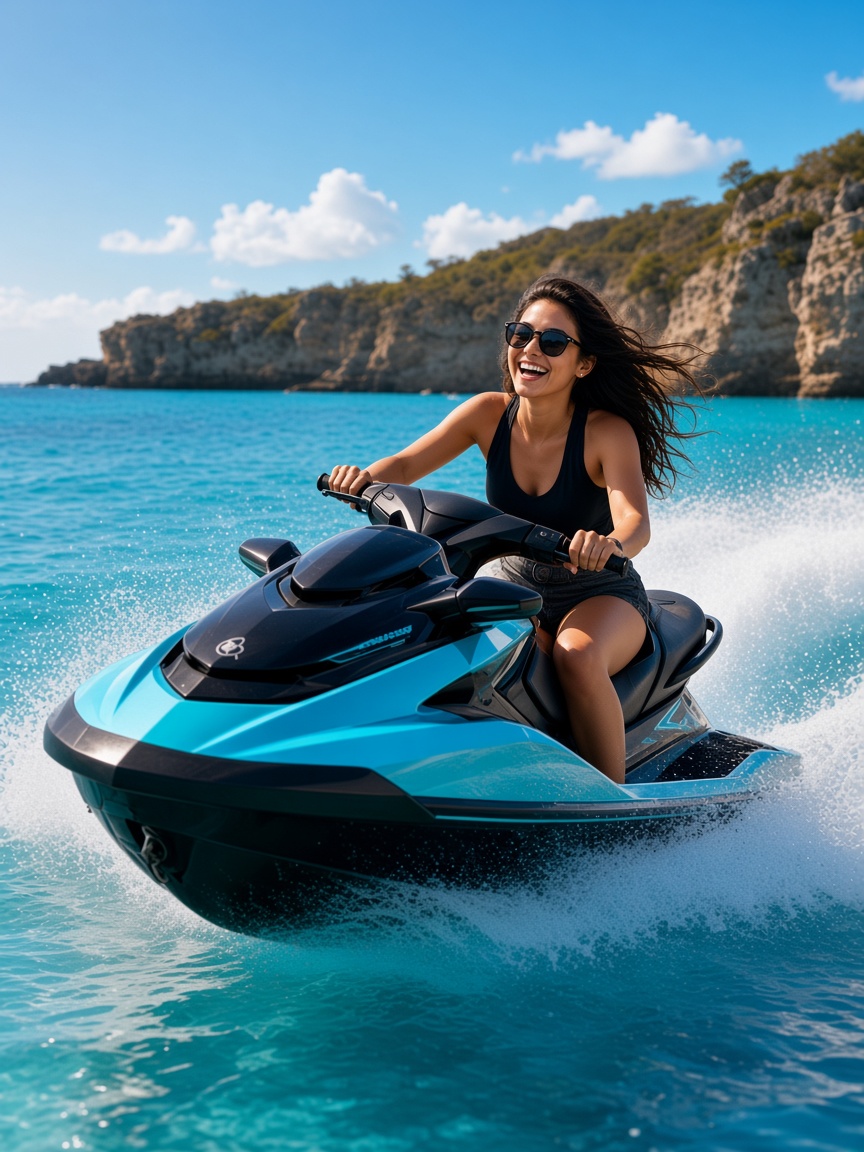 Lifestyle jet ski ride